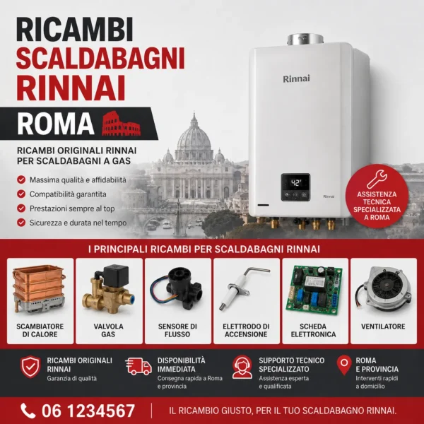 Ricambi Scaldabagni Rinnai Roma